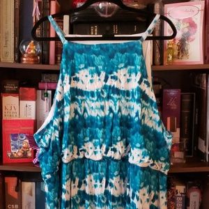 Tie-dyed maxi dress